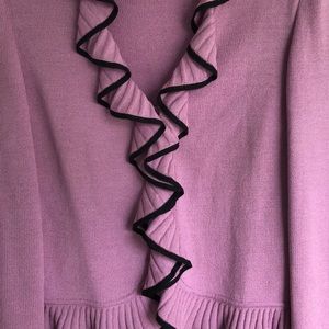 St. John Collection Lavender Knit Cardigan